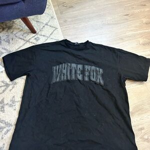 White Fox Boutique Black Graphic Tee